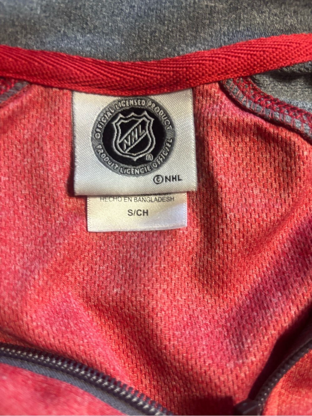 NHL Detroit Red Wings Quarter Zip Pullover Size Small - Picture 6 of 10